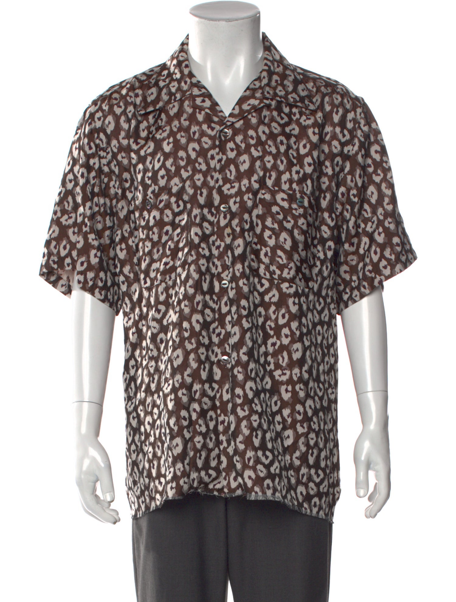 Needles Animal Print Short Sleeve Shirt